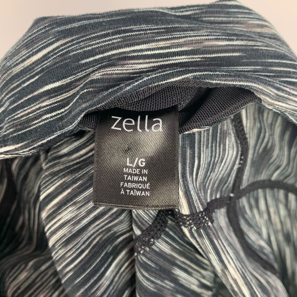 ZELLA | Black/White Cropped Leggings - L - Picture 4 of 6